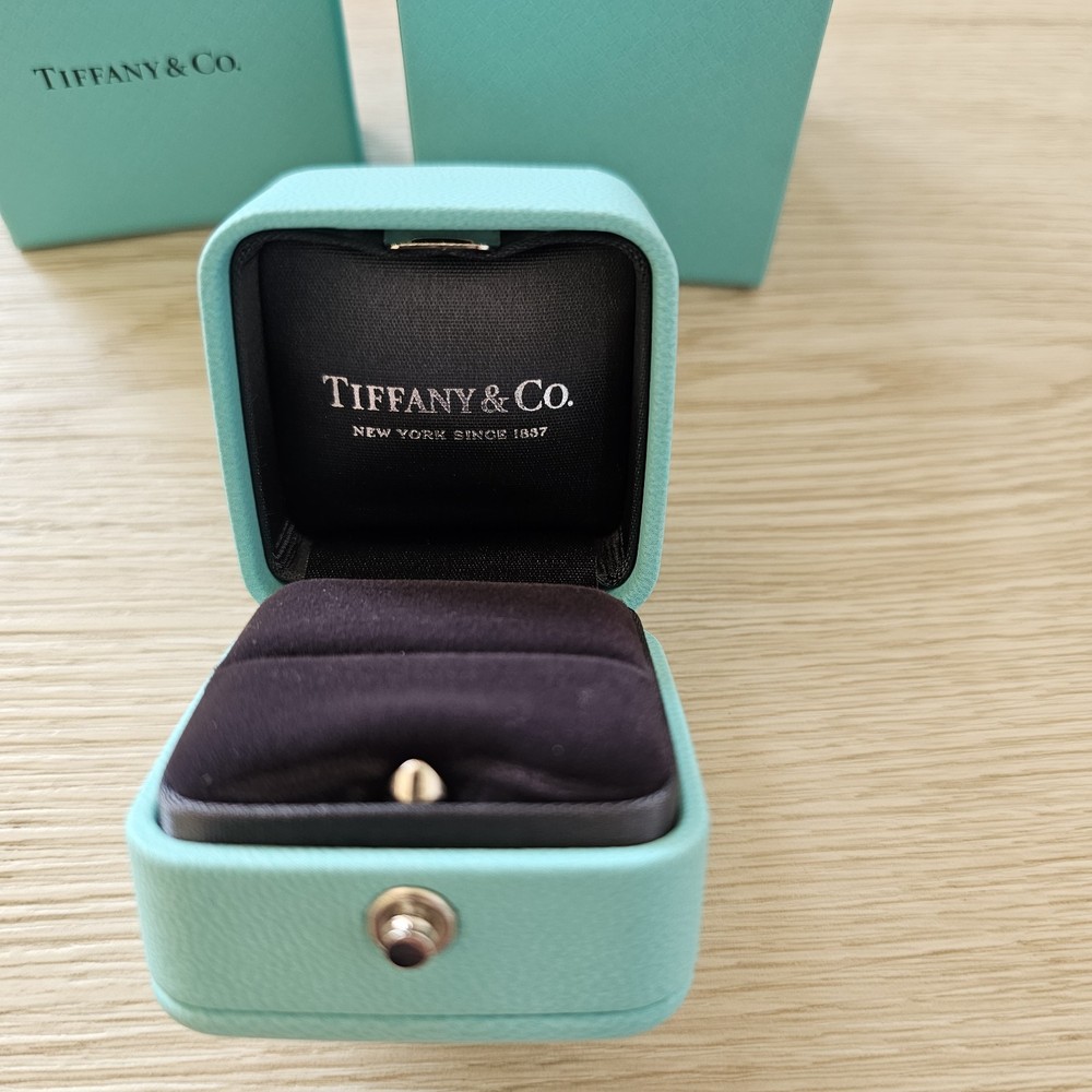 Blue Leather Tiffany & Co Style Jewelry Gift Box for Rings Earrings Charms