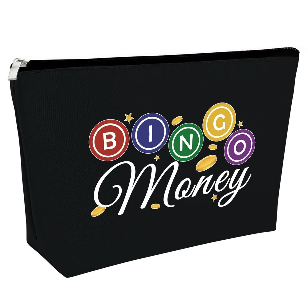 Sfodiary Bingo Game Lover Gift Bingo Money Makeup Bag Casino Lovers Gift for ...