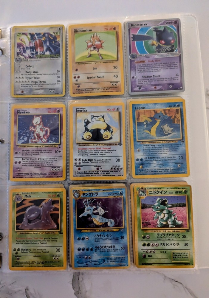 Pokémon Vintage Binder HOLOS REVERSE HOLOS EXS AND FIRST Additions