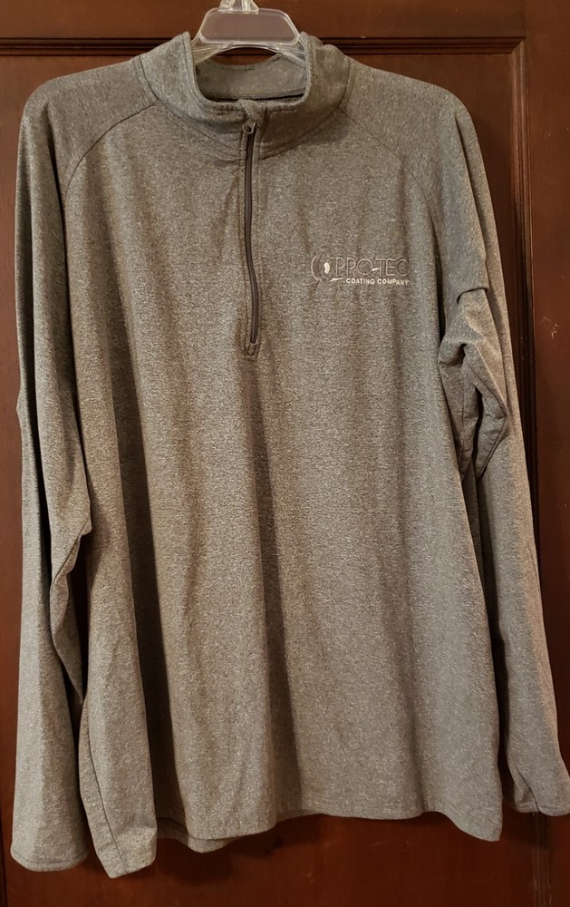 Sport-Tek XL Gray 1/4 Zip Pullover with Pro-tec Coating High Collar 29L MW
