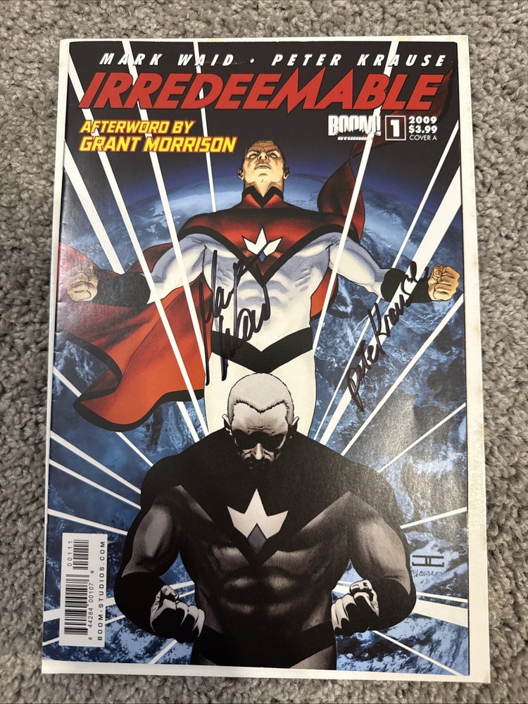 SIGNED COMIC  Irredeemable 1 Cover a April 2009 Boom! Studio