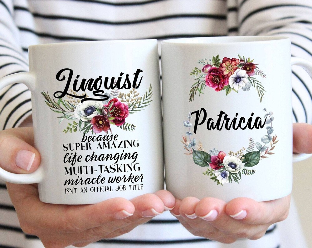 Personalized Linguist Gift For Women L Thank You Appreciation Birthday Christmas