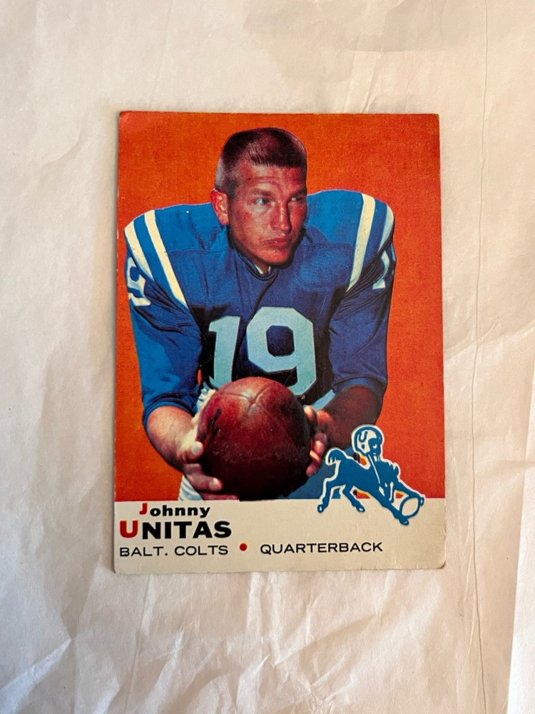 1969 TOPPS FOOTBALL #25 JOHN UNITAS NM