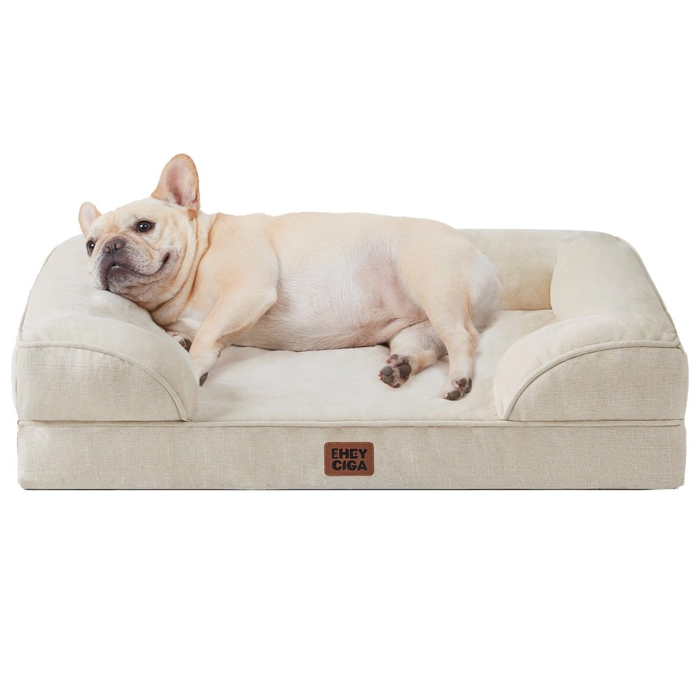 Orthopedic Waterproof Memory Foam Dog Bed for Small Breeds