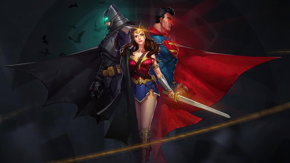 Batman Wonder Woman Superman DC Metal Art Print Comics Poster 8in x 12in Lot Up