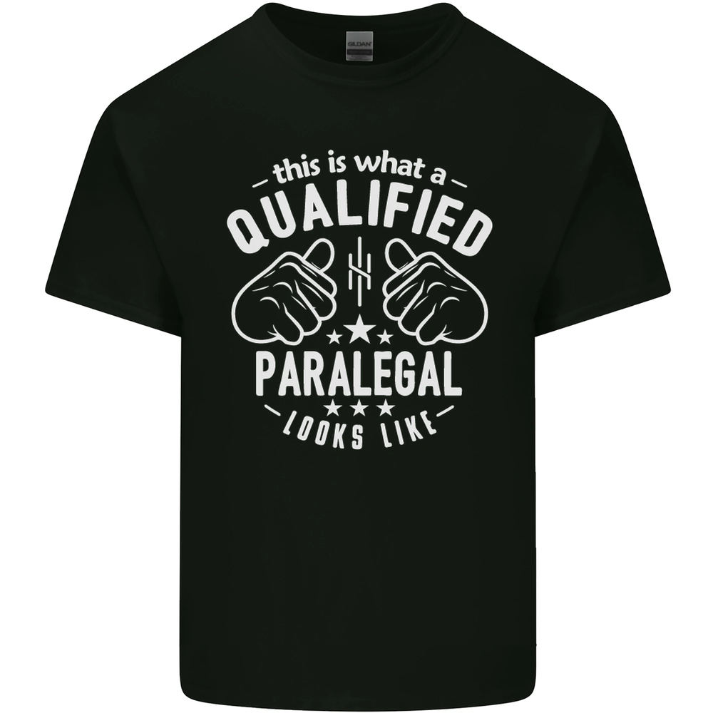 A Qualified Paralegal Looks Like Mens Cotton T-Shirt Tee Top
