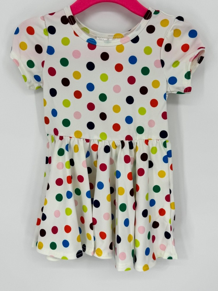Dotdotsmile Girls Dress Size 6-12 Months Multi-Color Polka Dot NWT
