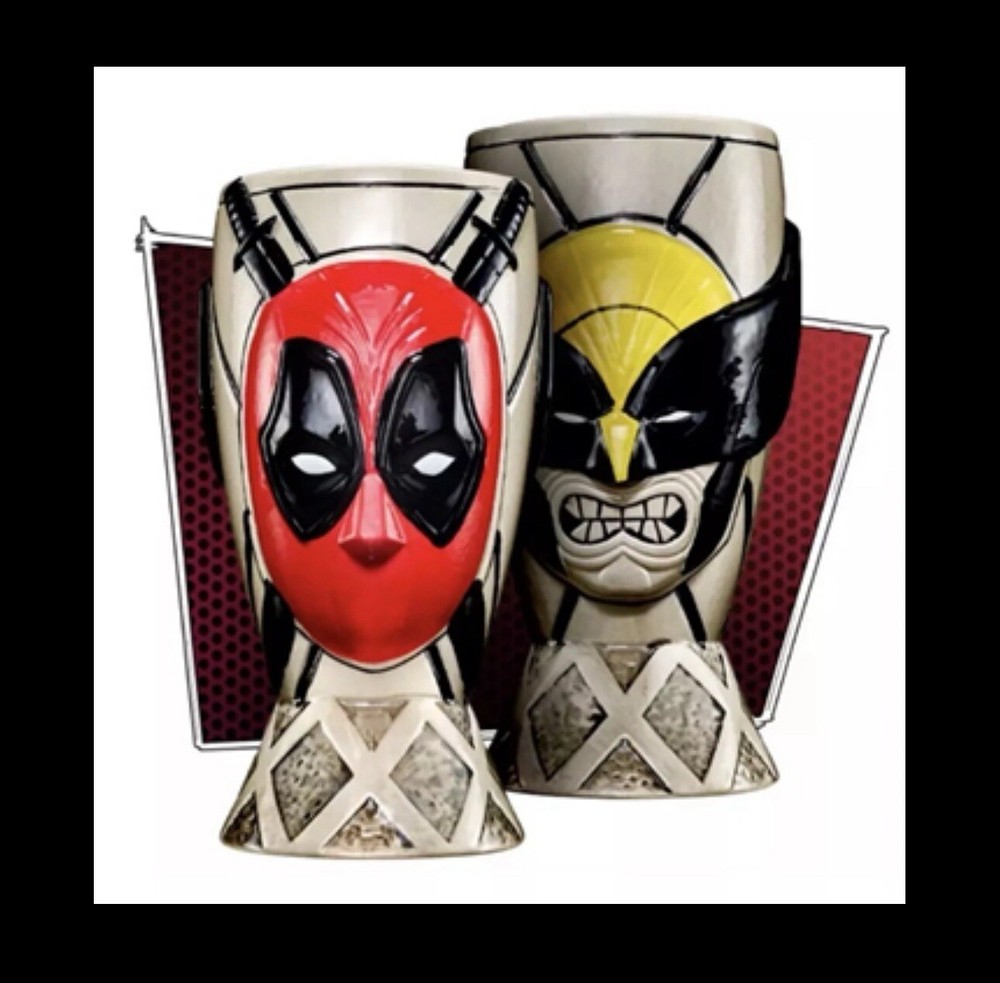 Deadpool And Wolverine Ceramic Cup Chalice Mug 16 OZ BEERSTIEN AMC CINEPLEX