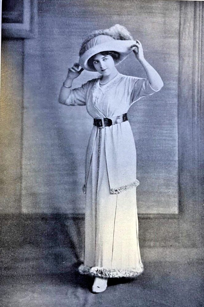 1912 Vintage Magazine Illustration Actress Julia Sanderson