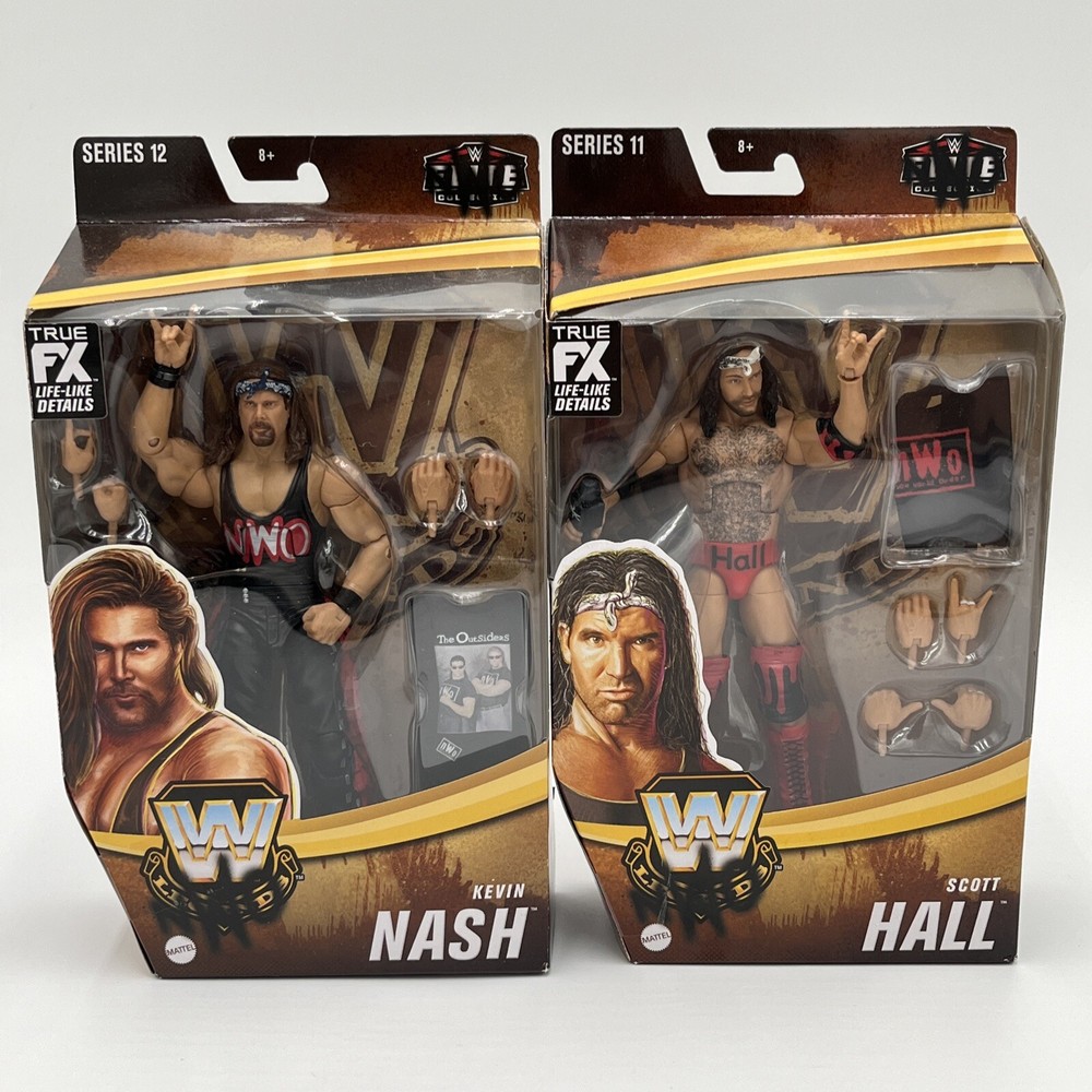 Mattel WWE Elite Legends Series 12 Kevin Nash Series 11 Scott Hall NWO OUTSIDERS