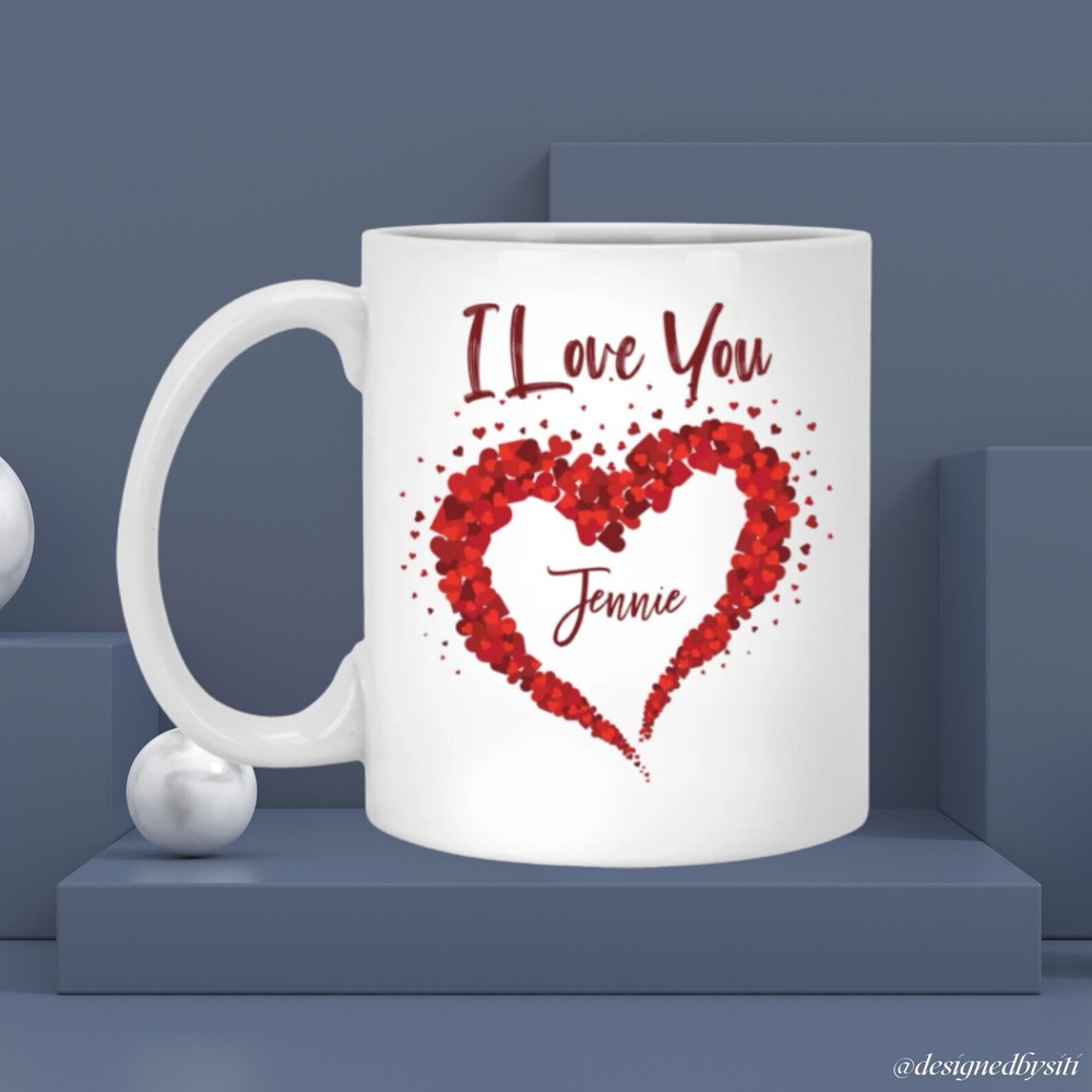 I Love You Mug for Valentine, Birthday, Christmas Gifts - Perfect Present Idea