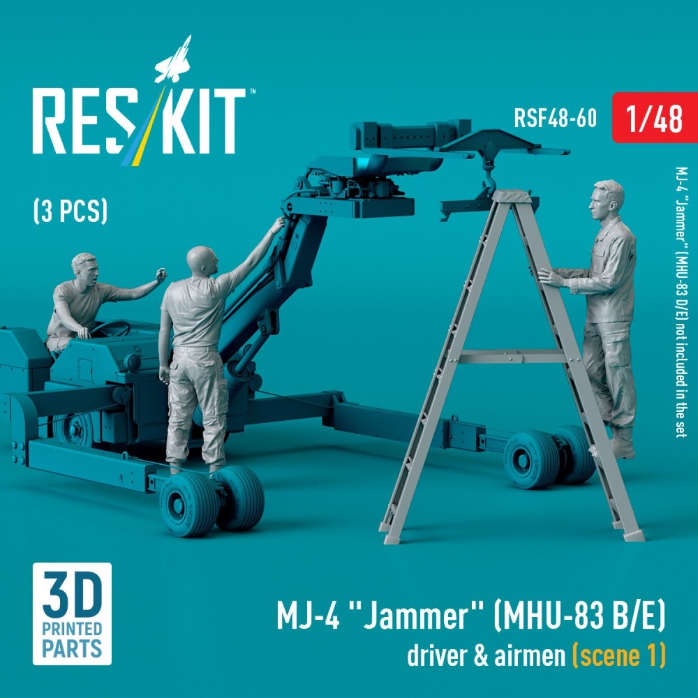 MJ-4 Jammer Driver Airmen Scene 1 1:48 3D Printed ResKit RSF48-0060