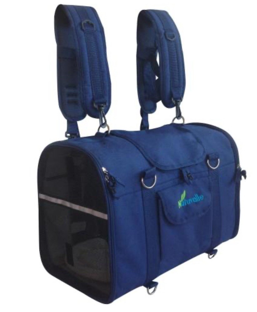 6-in-1 Durable Medium Pet Carrier Backpack Convertible to Shoulder or Front Bag