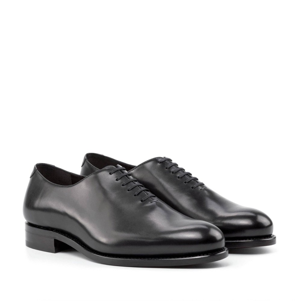 Maison Koly  Montparnasse wholecut oxfords black with  john Lobb dustbags