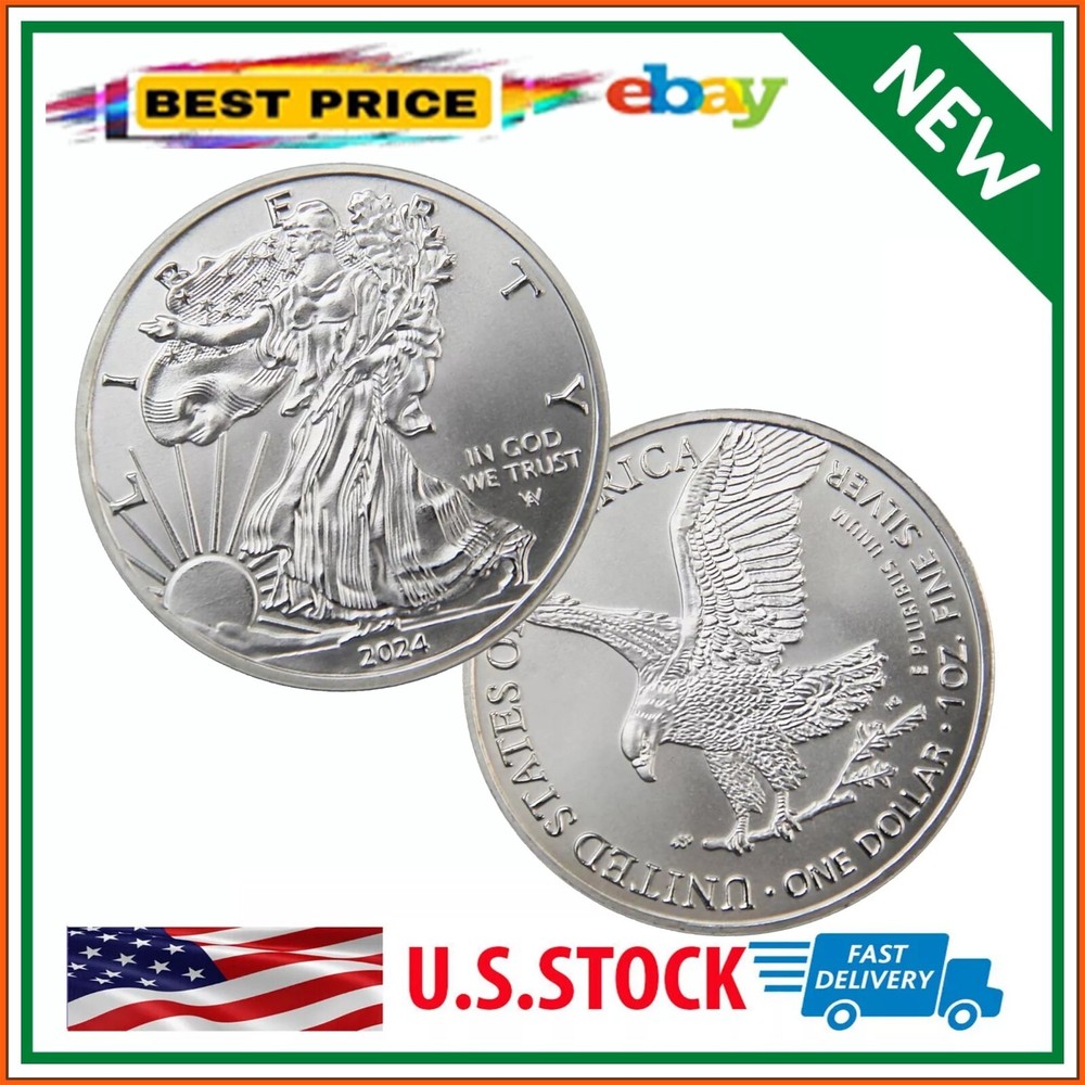 2024 US. Eagle The United States Statue of Liberty Silver Coin 1 oz