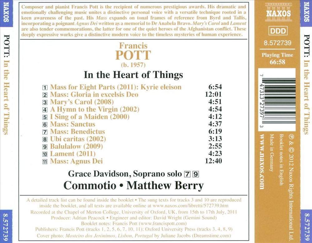 Matthew Berry Commotio In The Heart Of Things New CD