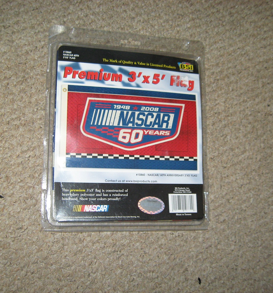 NASCAR 60th Anniversary Flag 3' x 5' 1948/2008 NASCAR Flag NEW