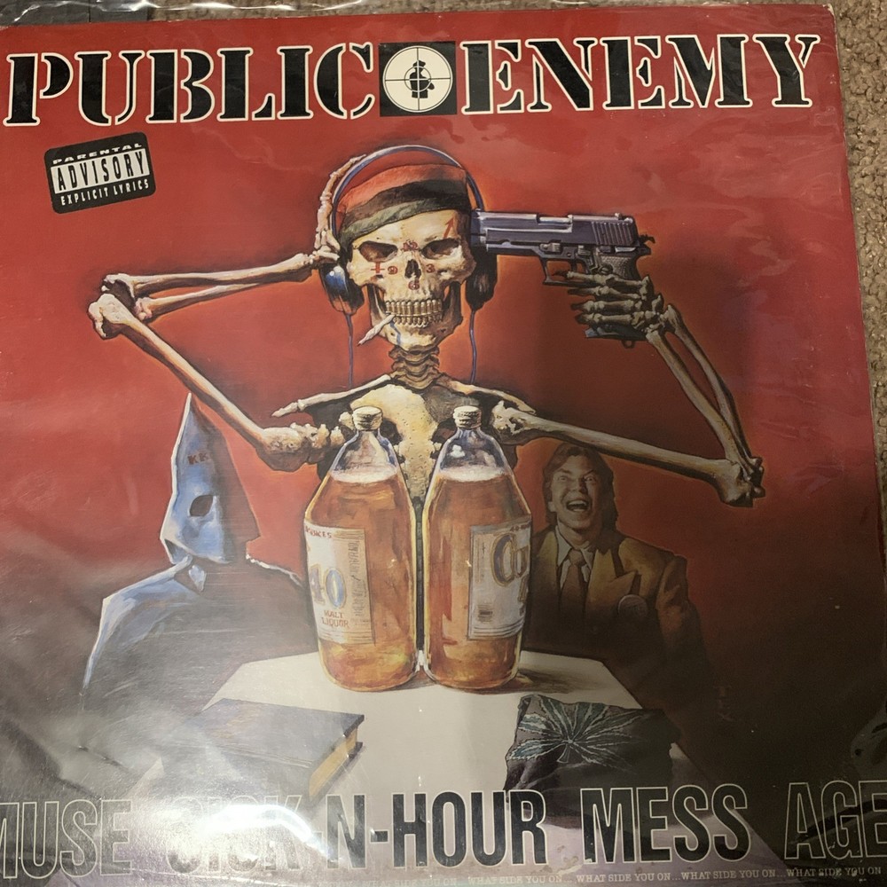 RARE PROMO PUBLIC ENEMY~MUSE SICK-N-HOUR MESS AGE 2 LP (1994) ORIG PRESS