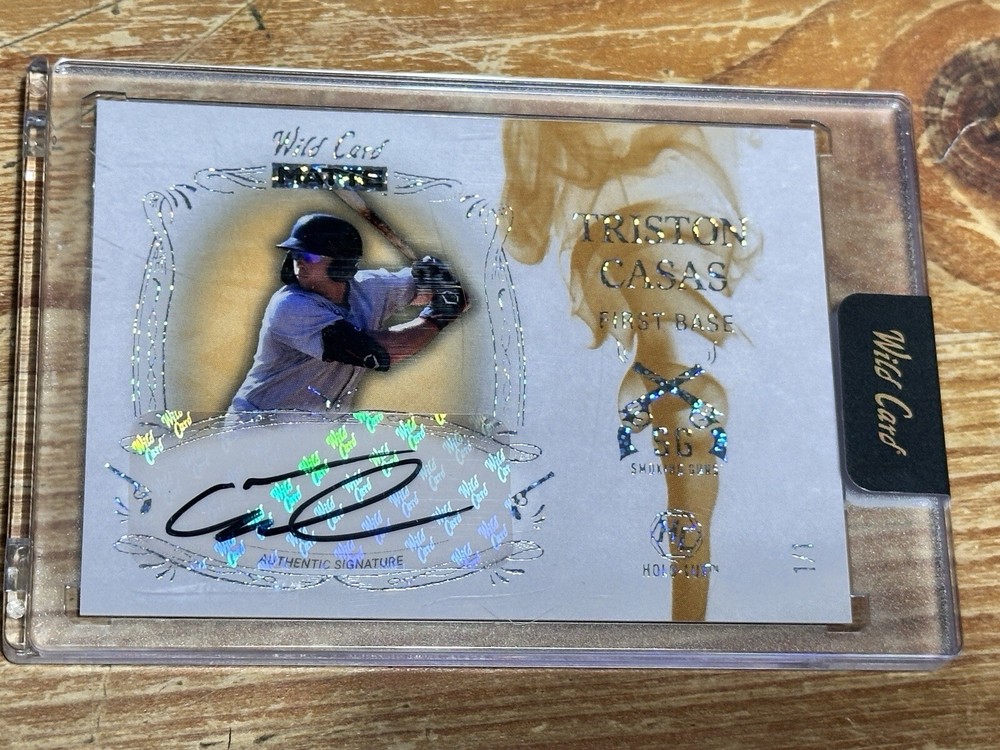 Triston Casas Smoking Gun Autograph 1/1 Wild Card Matte 2024 SGA-TC