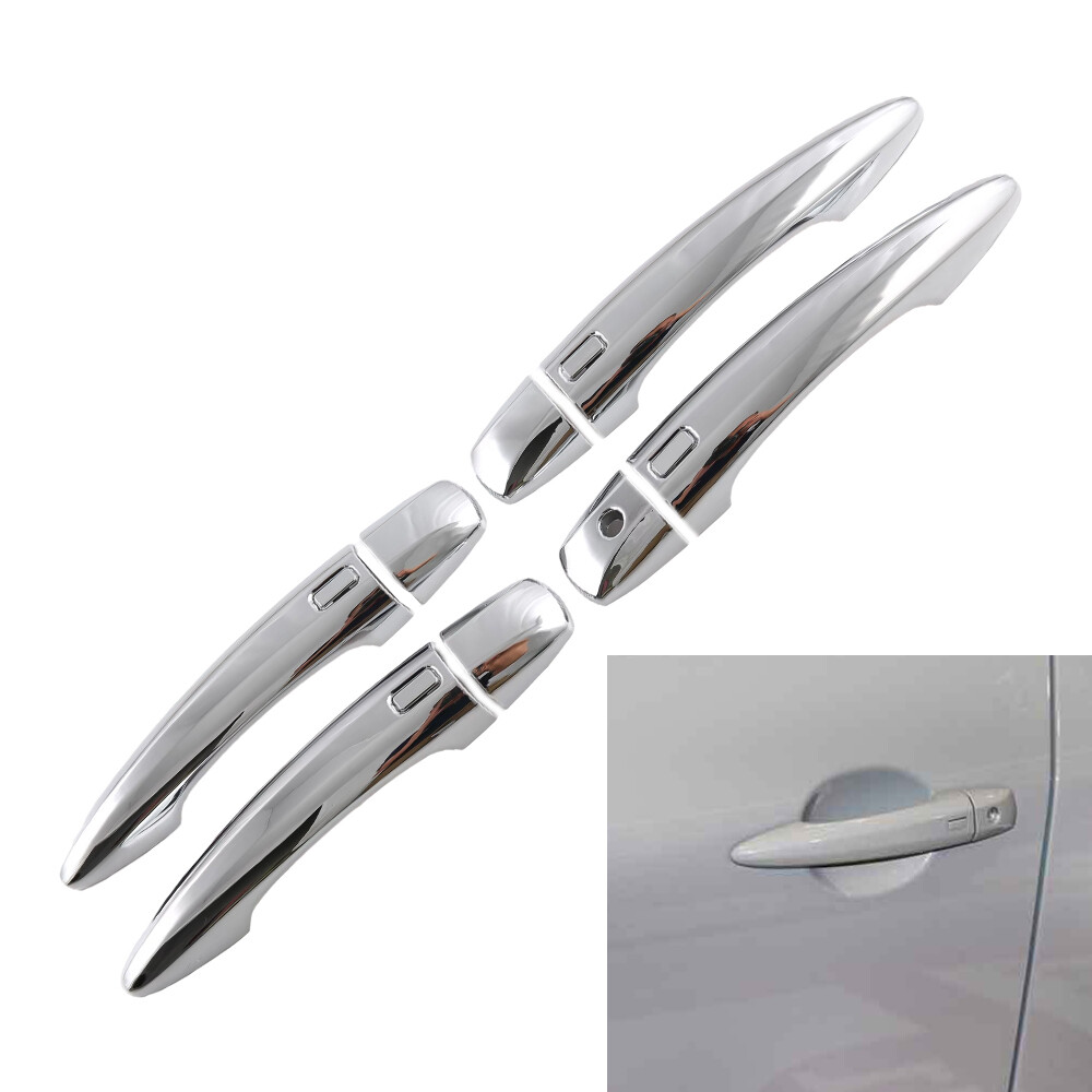 Fit For Nissan Rogue 2021-2023 Chrome Car Exterior Side Smart Door Handle Trim