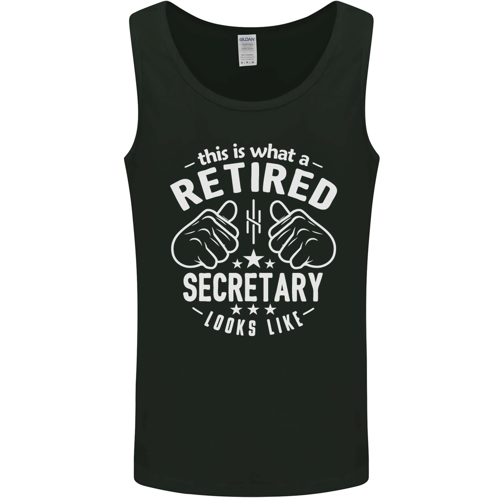 This Is What a Retired Secretary Looks Like Mens Vest Tank Top