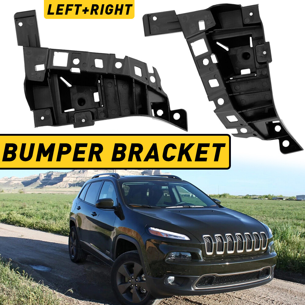 2PCS Left Right  Side Bumper Support Brackets For 2018 Jeep Cherokee Altitude