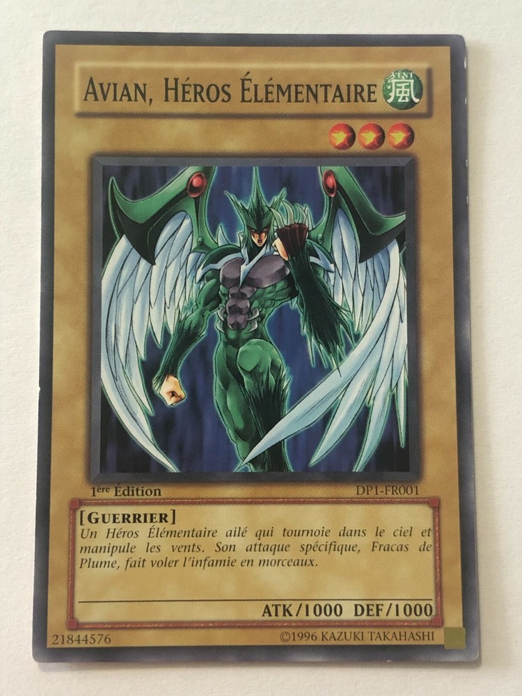 Yu-Gi-Oh JCC Avian Elemental Hero DP1-FR001 Trading Card