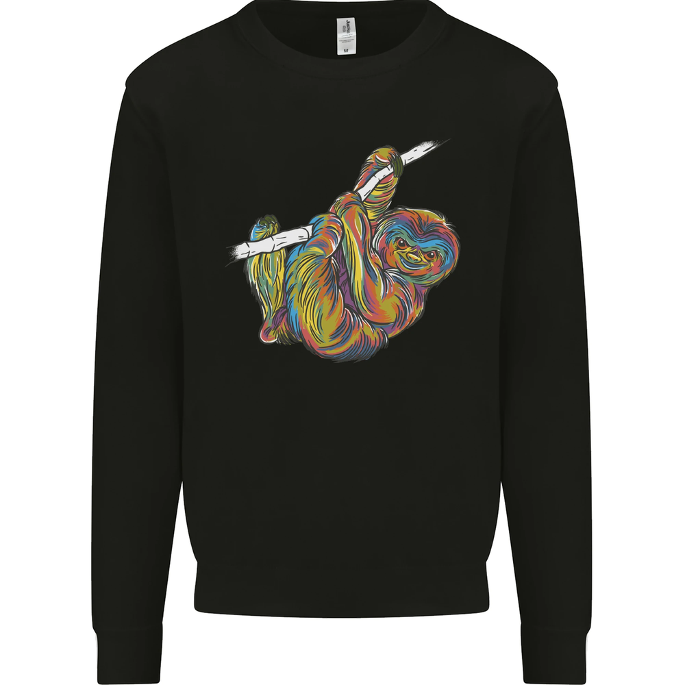 Sudadera Jumper para Hombre A Colourful Sloth on a Branch