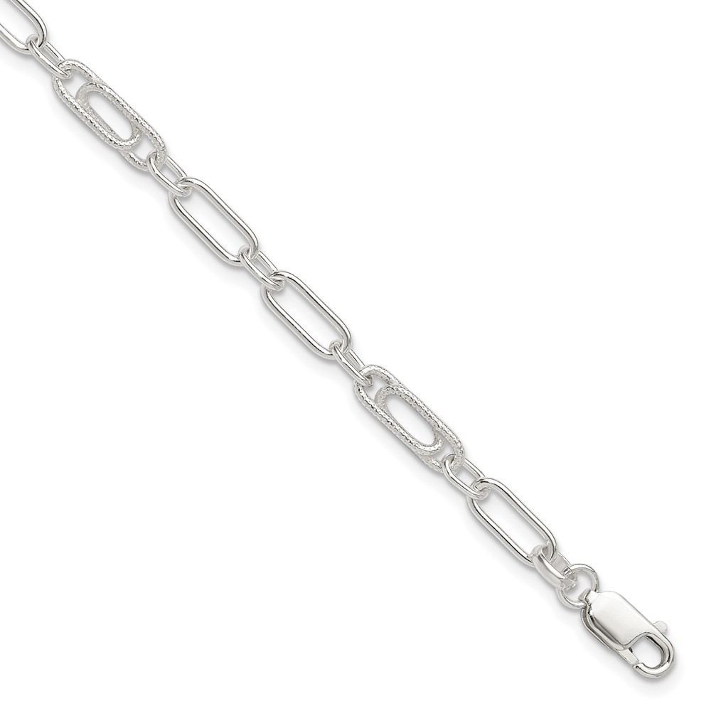 925 Sterling Silver Fancy Link 10