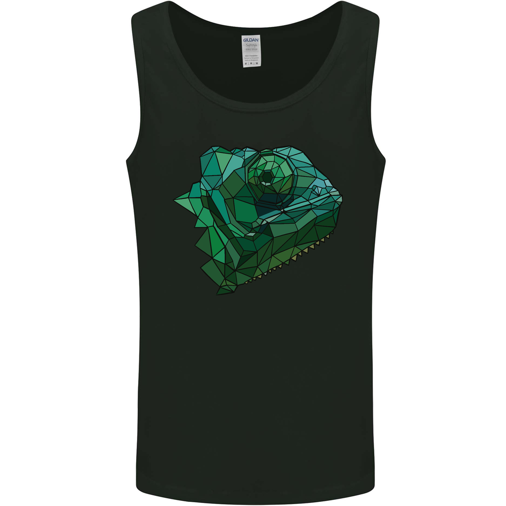 A Polygonal Chameleon Mens Vest Tank Top