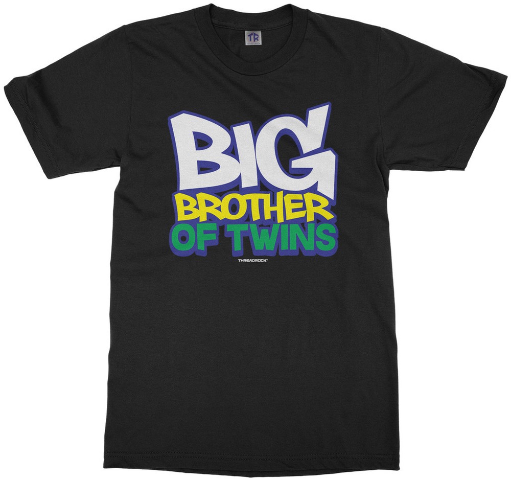 Big Brother Of Twins Youth T-Shirt Expecting Baby Gift Announcement