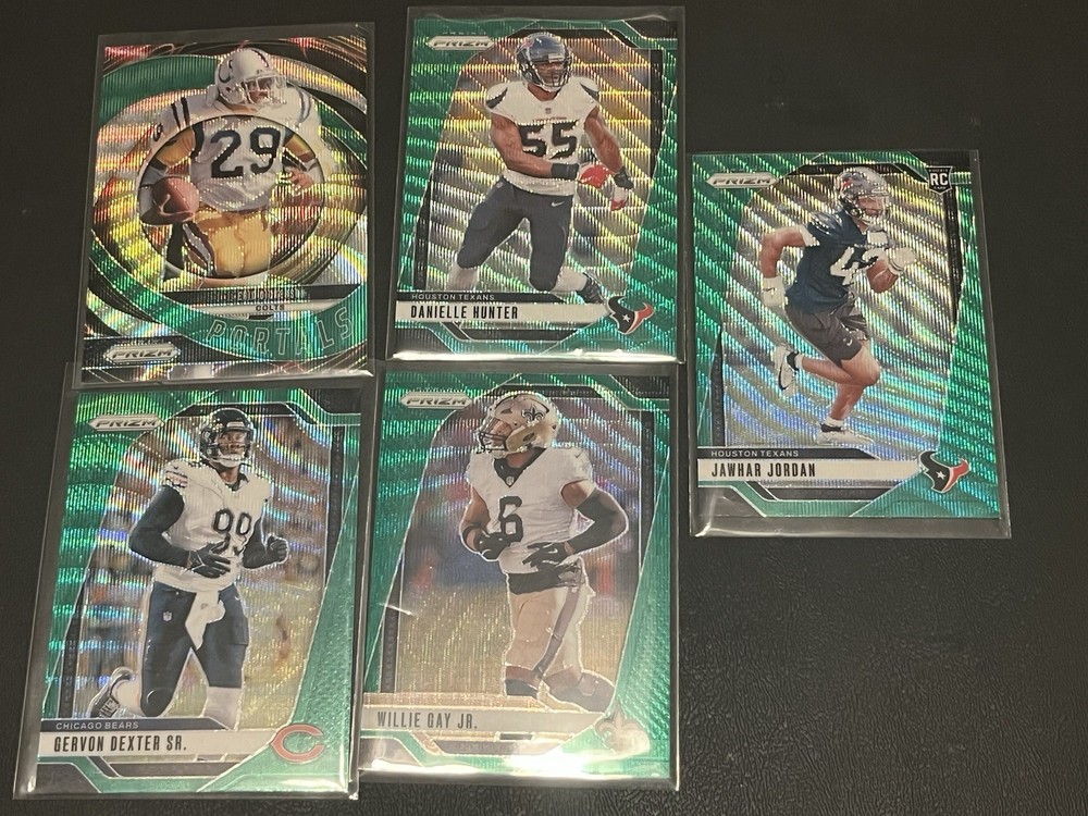 2024 NFL Panini Prizm - Green Wave 5 Card Lot RC Portals