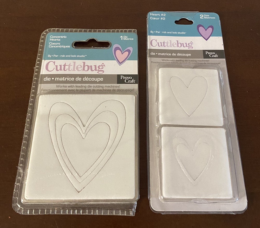 Cuttlebug Embossing Folders Cut & Emboss Provo Crafts Old Stock Disco-Lot Of 2