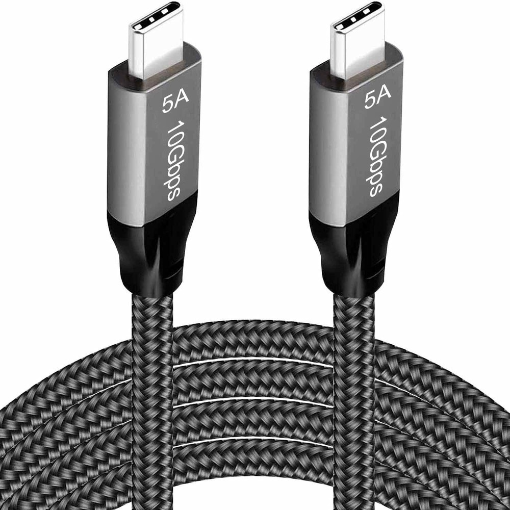 USB C to USB C Cable 6.6FT4K Display100W5A3.1 Gen 2Power Delivery Charge10Gbp...