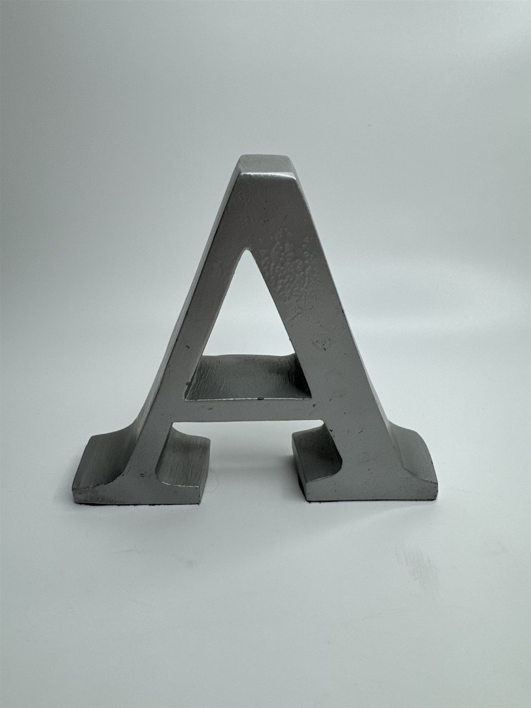 Aluminum Metal Hanging Letter A Decorative Alphabet Medium Rust Finish Hanging