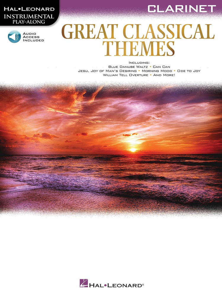 Great Classical Themes Clarinet Solo Sheet Music Play-Along Book Online Audio