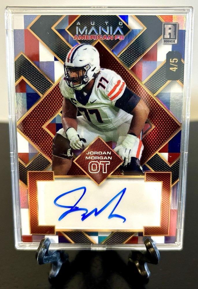 2024 Wild Card Auto Mania Jordan Morgan Auto 4/5 Wildcats/Packers Rookie