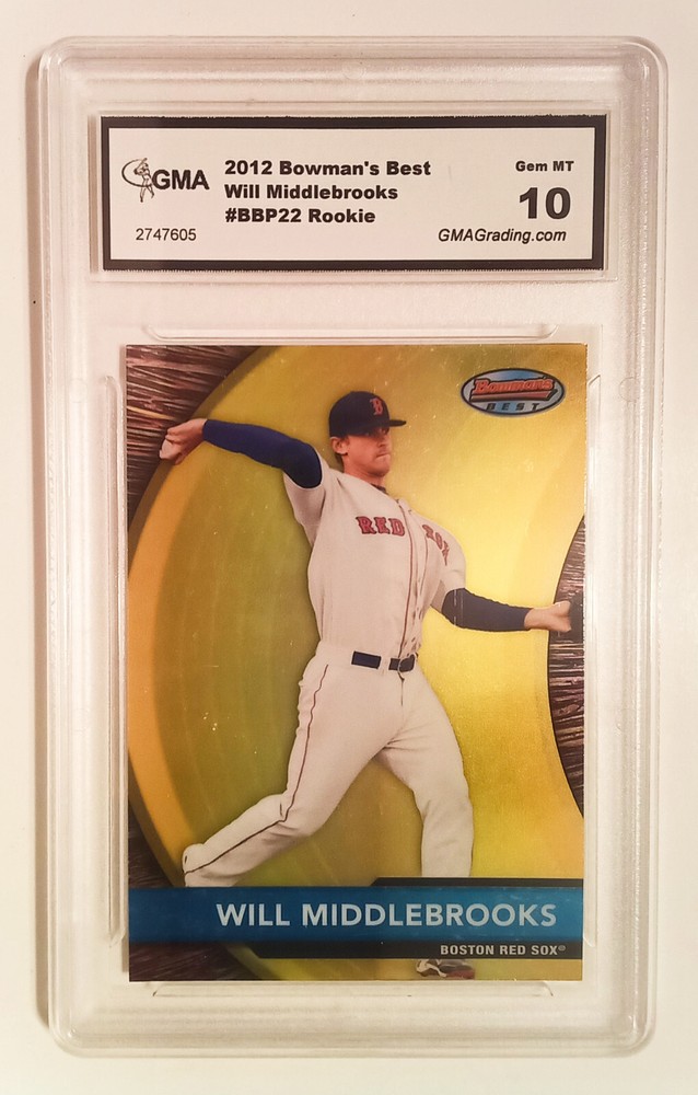 2012 Bowman's Best BBP22 Will Middlebrooks RC GMA 10 Gem Mint