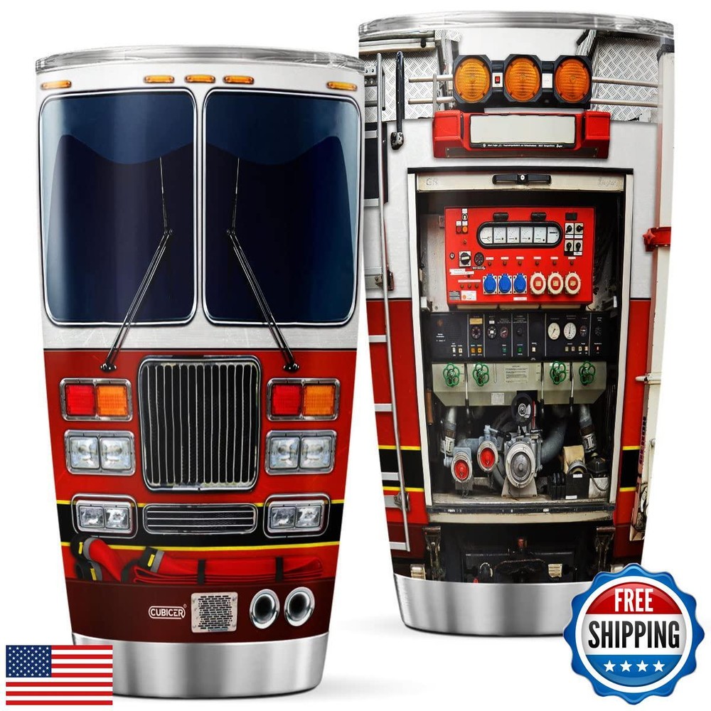 CUBICER Firefighter Coffee Tumbler Tumblers 20 Oz Firefighters Mugs Double Wa