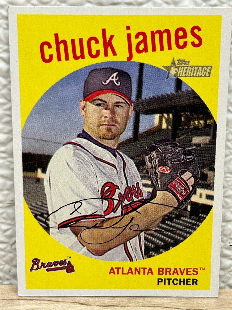 2008 Topps MLB Chuck James Atlanta Braves Pitcher Baseball Card #347