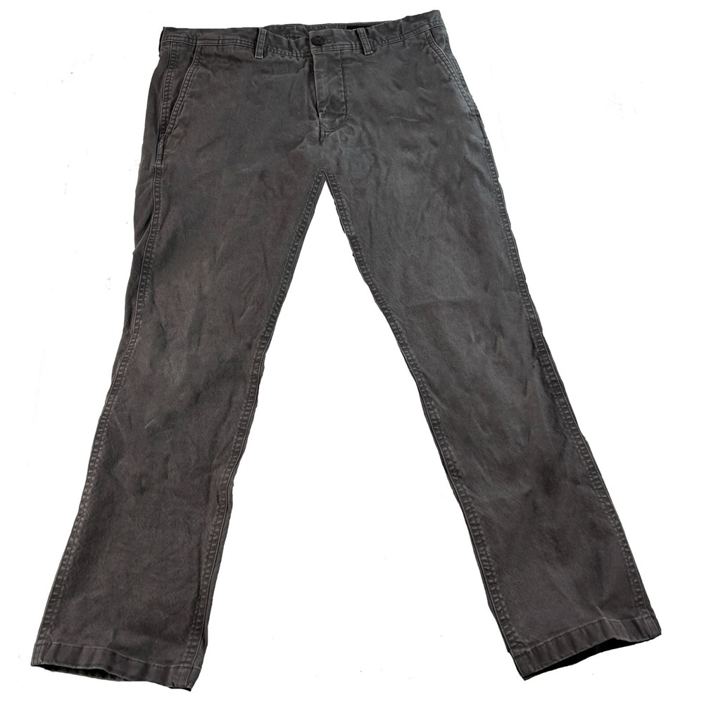 Bonobos Chino Pants Tailored Gray Graphite Stretch Straight Casual Mens 30x26