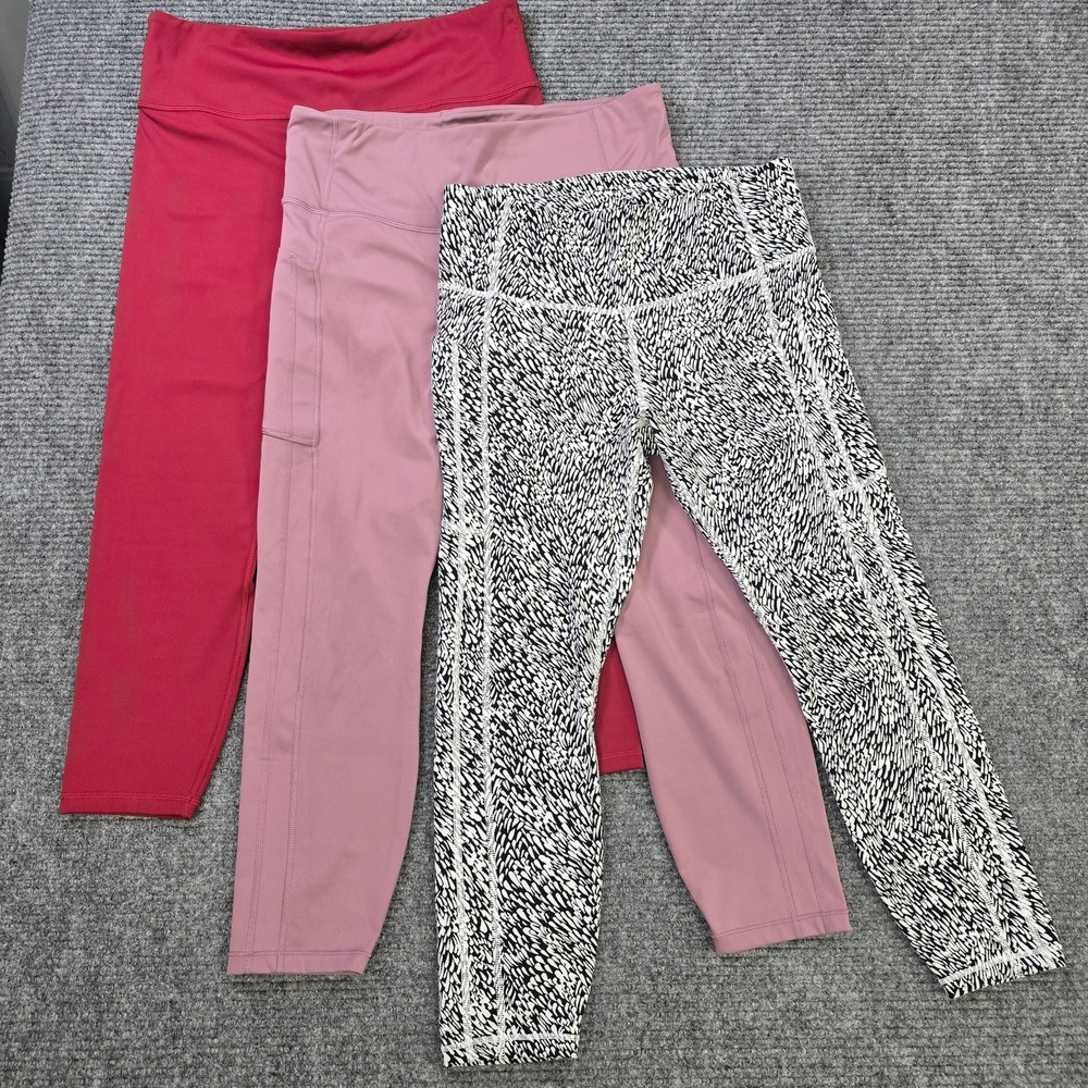 Athleta Leggings Womens Large Bundle 3pc Elation Train Stash