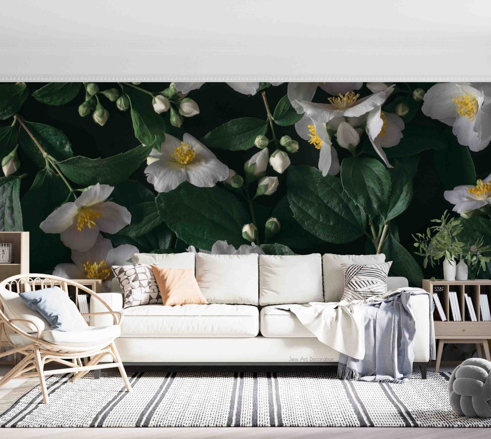 3D Baroque Style Flowers Pattern Wall Murals Wallpaper Murals Wall Sticker