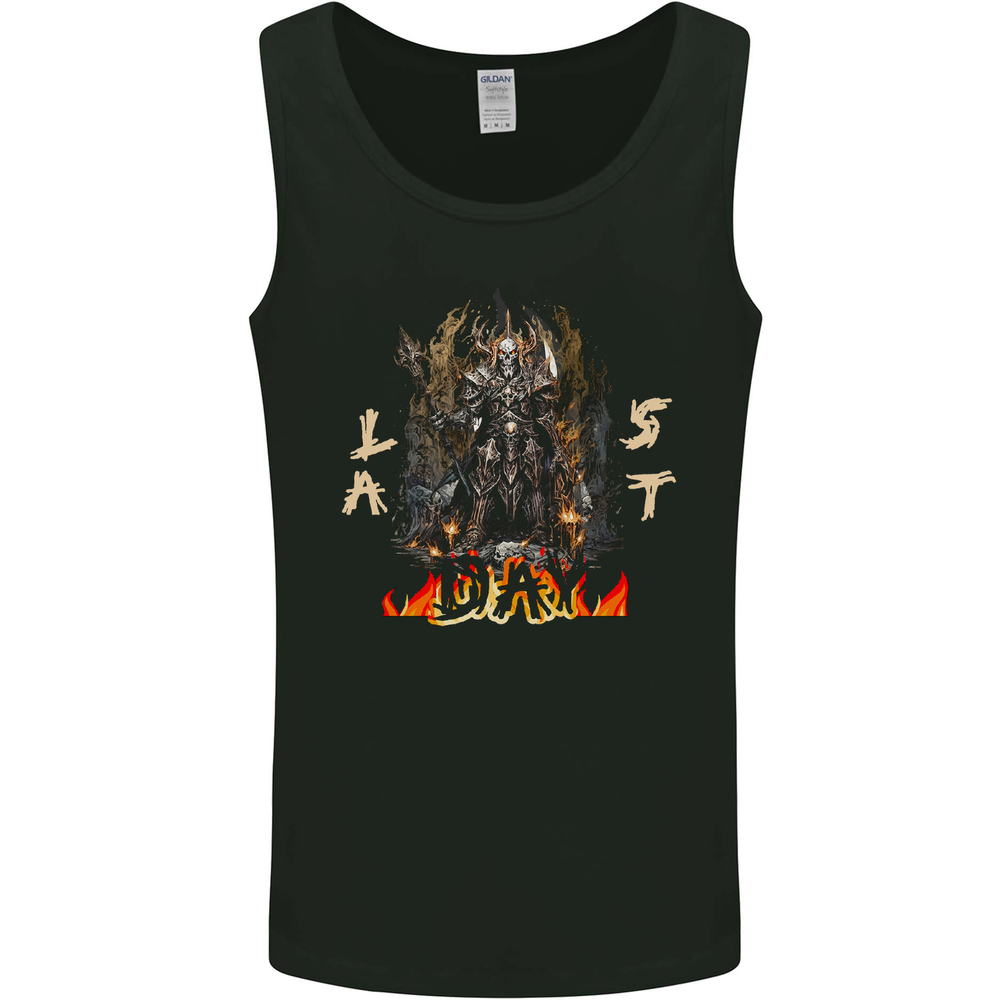 Last Day Skull Demon From Hell Mens Vest Tank Top