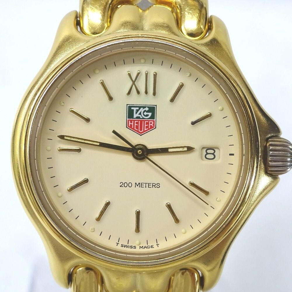 Tag Heuer Sel Watch Quartz 33mm Men's Gold Dial Swiss Made Round S04.713M Japan