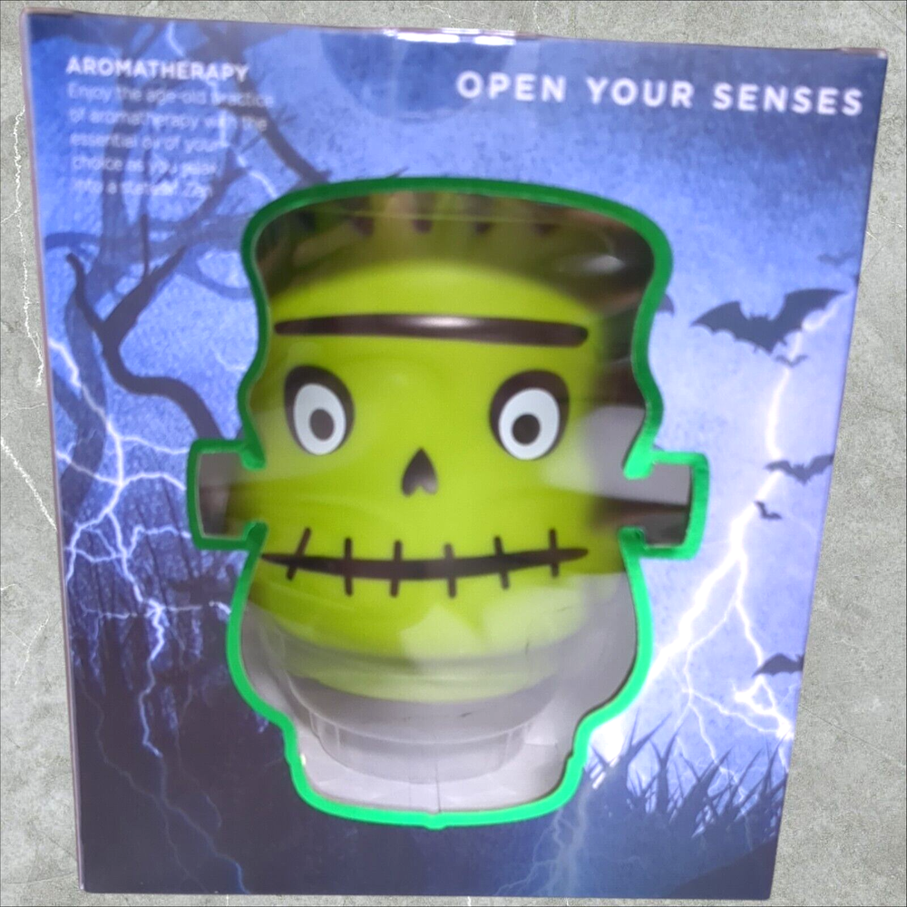 Mahli Frankenstein Green Monster Aroma Oil Diffuser Cycling Lights Halloween