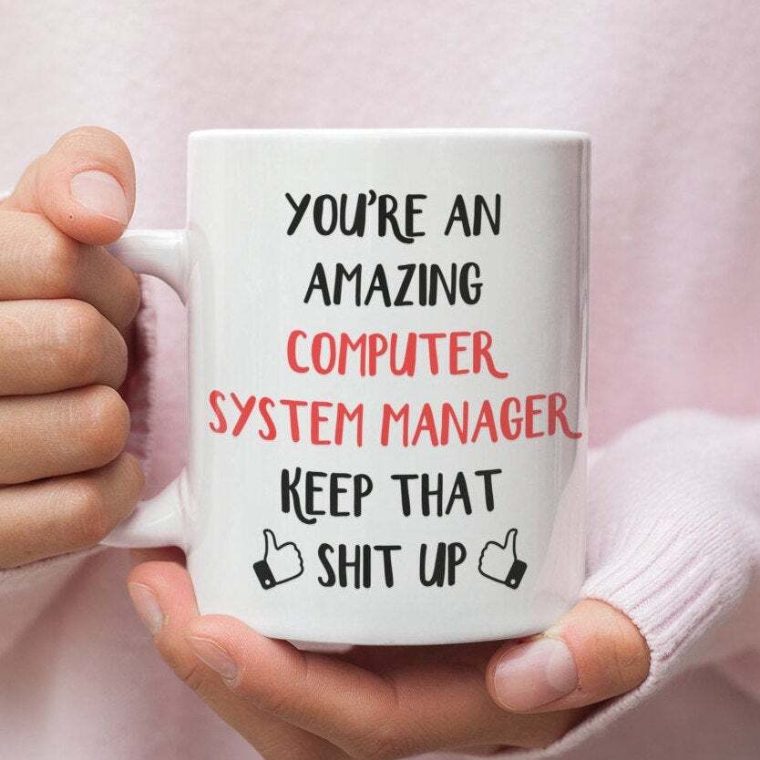Computer System Manager Gift Mug For Computer System Manager Computer System