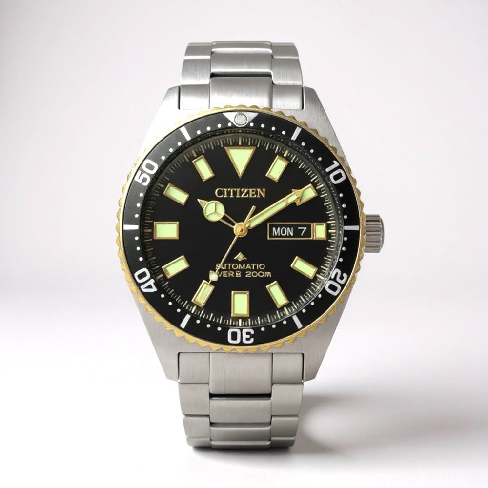 Citizen Promaster Mechanical Diver 41mm Silver Stainless Steel Case and Strap Men's Watch (NY0125-83E)