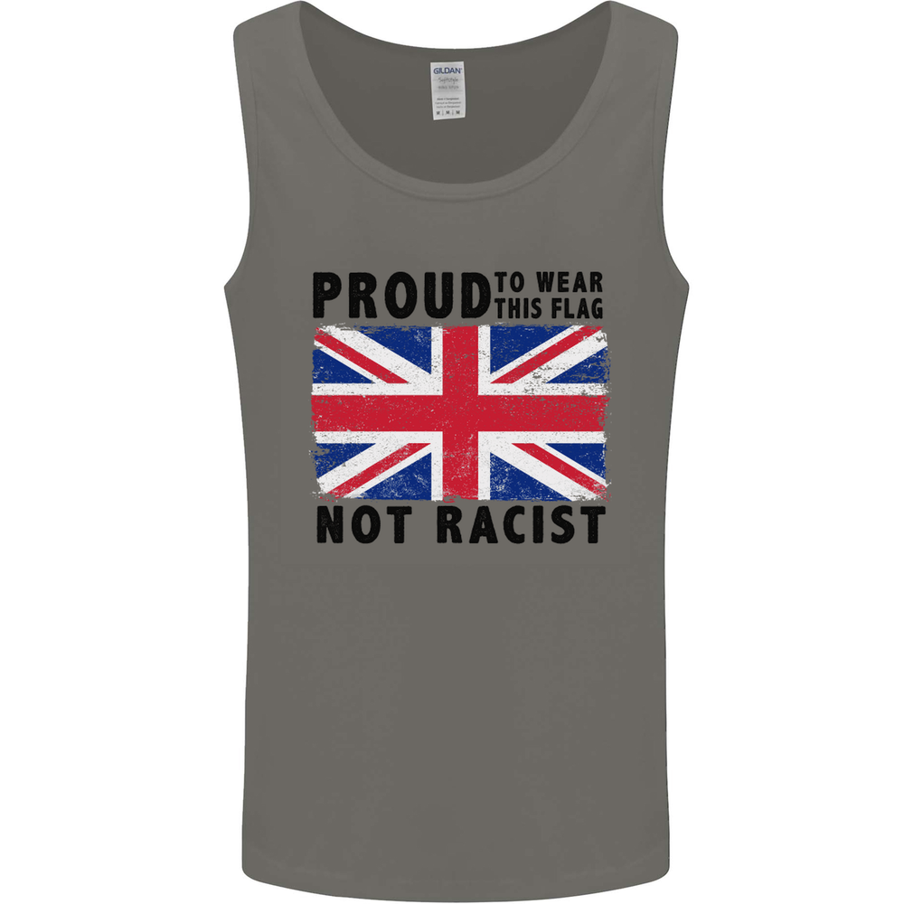 Proud to Wear Flag Not Racist Union Jack Mens Vest Tank Top