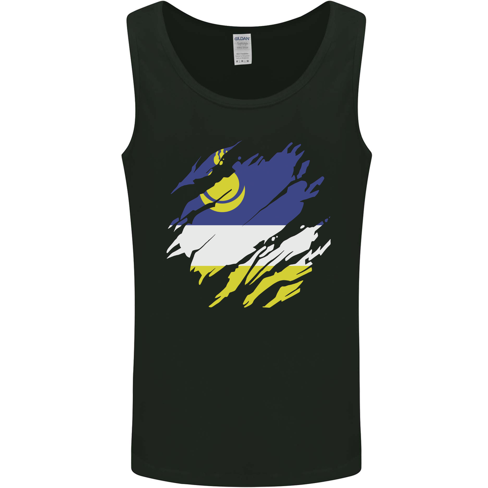 Torn Flag Buryatia Mens Vest Tank Top